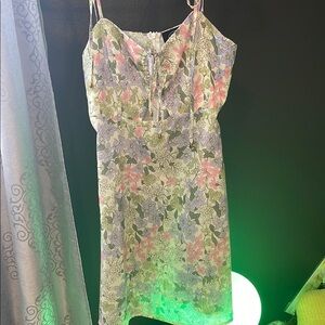 Floral Spaghetti Strap Dress